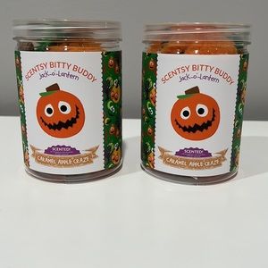 SCENTSY BITTY BUDDY- Jack-O-Lantern - Lot of 2 - NEW